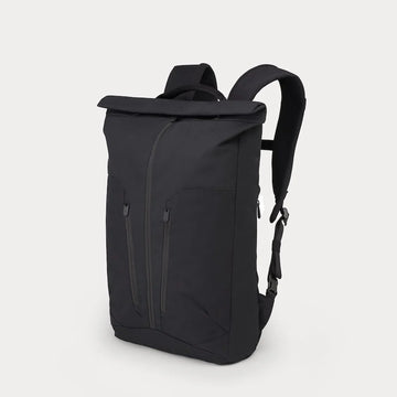 15L Minimalist Rolltop Backpack with Magnetic Closure & Full-Length Quick-Access Zipper
