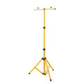 Yellow Steel Triangle Tripod Stand Adjustable Height Floor Bracket for Floodlight & Projector