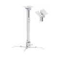 White Cold Rolled Steel Ceiling & Wall Mount Projector Bracket Telescopic Adjustable Projector Hanger