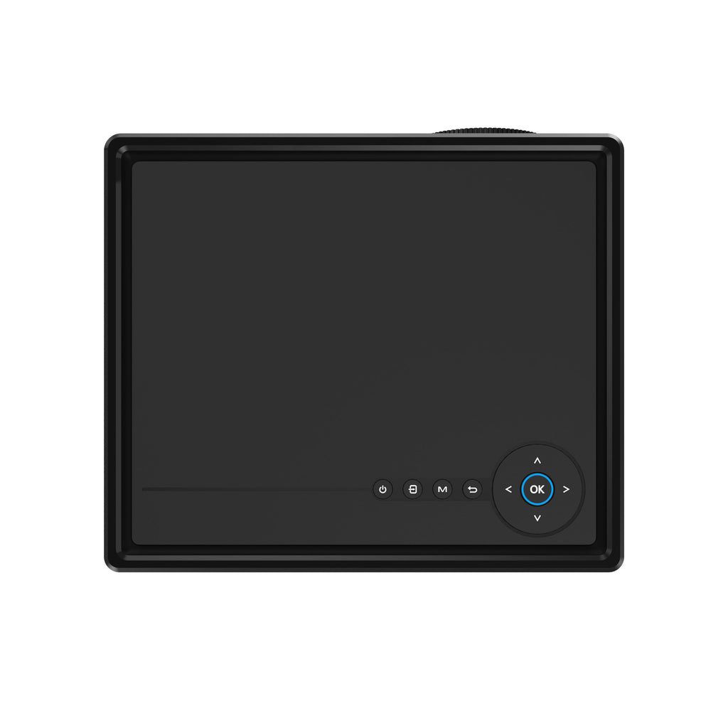 Matte Hard Shell Full HD Android Smart Projector Auto Focus & 4-Point Electronic Keystone Home Theater Projector