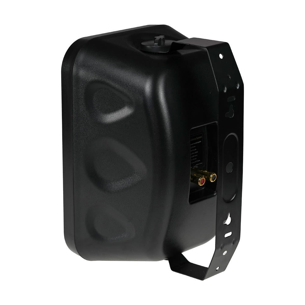 IPX5 Waterproof 6 Inch Adjustable Bracket Wall Mount Speaker 60W Stereo PA Loudspeaker for Restaurant & Conference Room