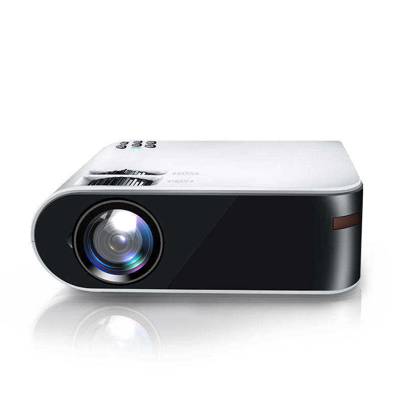 Lightweight Portable HD LED Projector with Built-in Hi-Fi Stereo Sound for Compact Home Theater Use