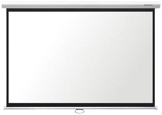 Electric Motorized Auto-Roll Projector Screen 4:3&16:9 Matte White Fabric Projection Screen for Home Office & Classroom