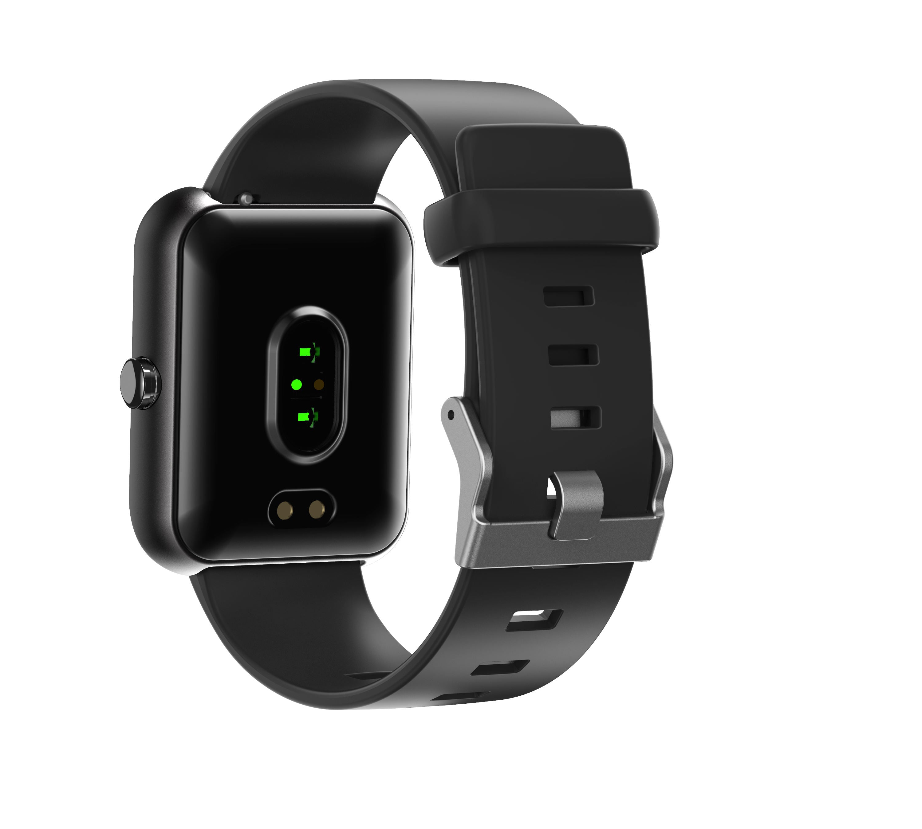 IP68 Waterproof TFT Square Smart Sports Watch Silicone Strap Bluetooth Fitness Tracker