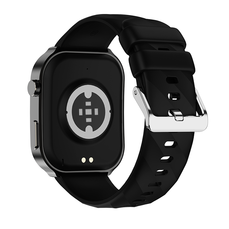 2.2 Inch IPS Curved Screen GPS Sports Smart Watch Alloy Case Silicone Strap Multi-Function Fitness Wristwatch