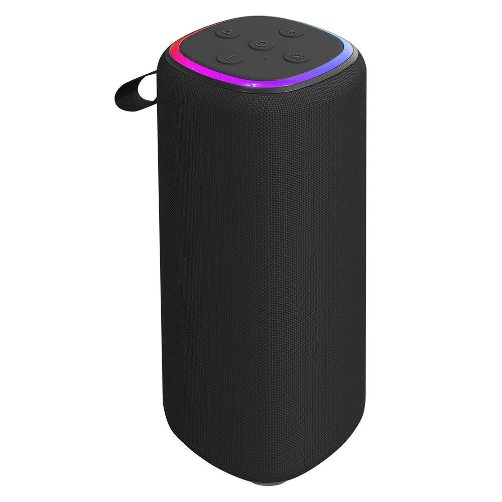 IPX4 Waterproof Compact Portable Bluetooth Speaker with Dynamic RGB Lights for Indoor Party & Outdoor Travel