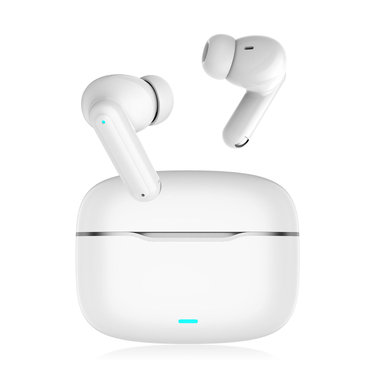 Dual ANC ENC In Ear TWS Earbuds with Charging Case Deep Bass & Extended Playback Life