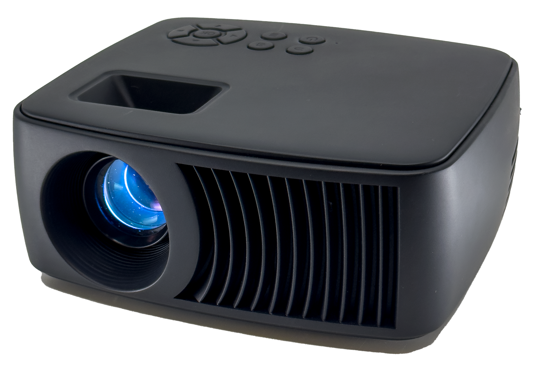 Compact Pocket-Sized 720P LCD LED Projector 90 ANSI Lumen Portable Home Cinema Projector with Built-in Speaker
