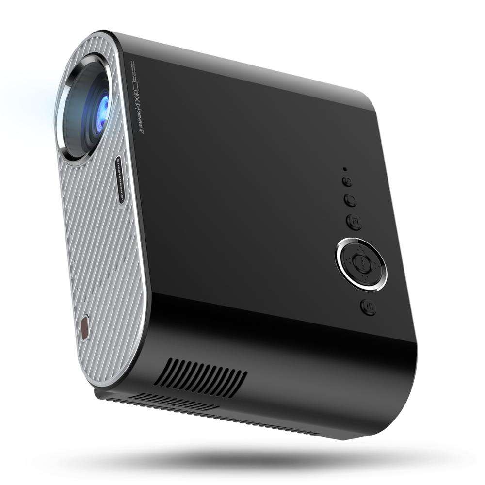 Two-Tone Portable LED LCD Projector 3200 Lumen 1080P Decoding Home & Business Projection Device