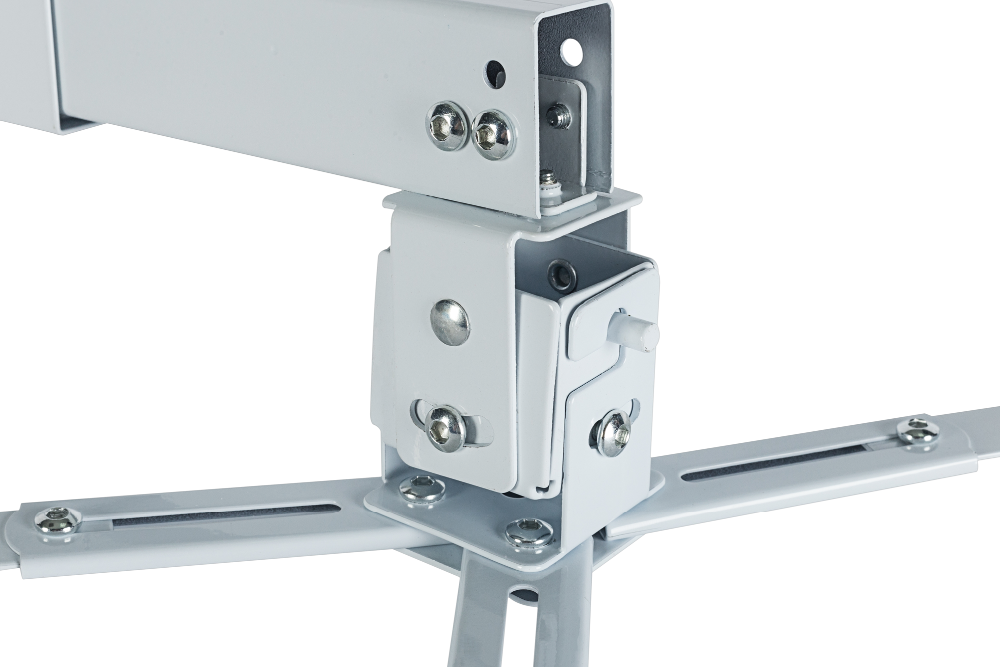 White Cold Rolled Steel Ceiling & Wall Mount Projector Bracket Telescopic Adjustable Projector Hanger