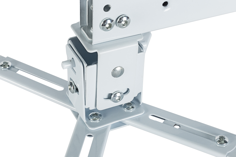 White Cold Rolled Steel Ceiling & Wall Mount Projector Bracket Telescopic Adjustable Projector Hanger
