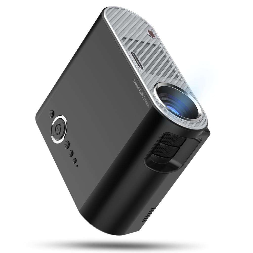 Two-Tone Portable LED LCD Projector 3200 Lumen 1080P Decoding Home & Business Projection Device