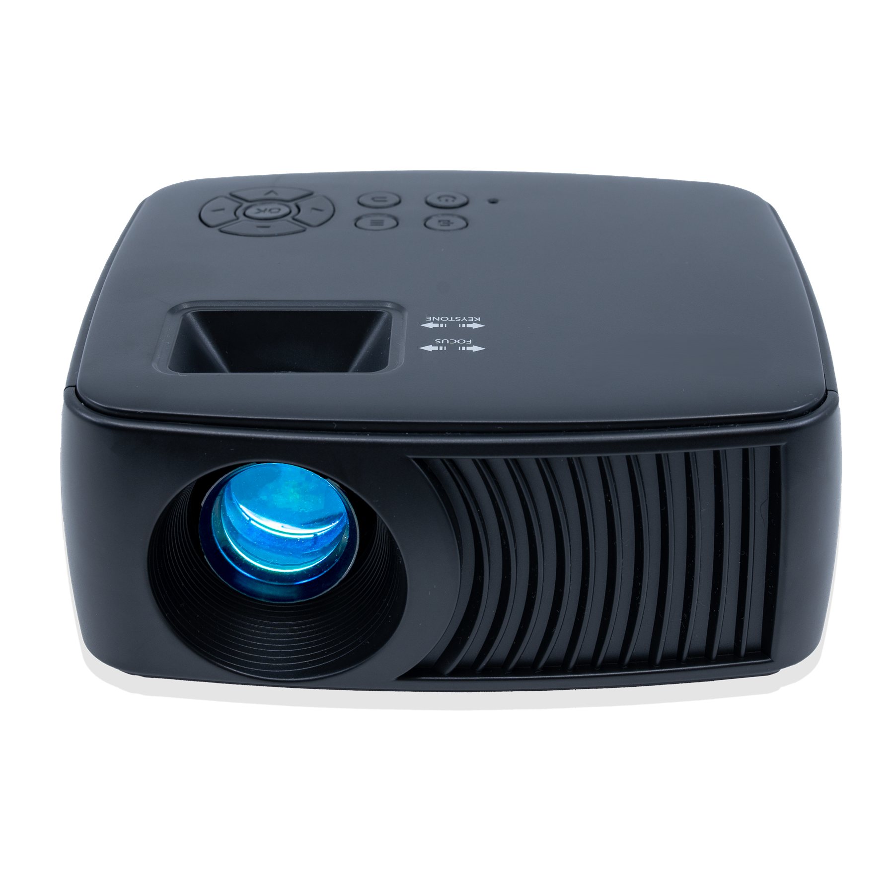 Compact Pocket-Sized 720P LCD LED Projector 90 ANSI Lumen Portable Home Cinema Projector with Built-in Speaker