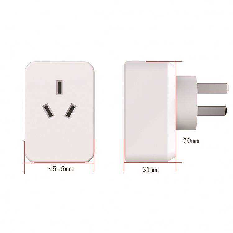 Argentina Standard 2.4GHz WiFi Smart Plug Tuya APP Control Smart Socket Compatible with Alexa & Google Assistant