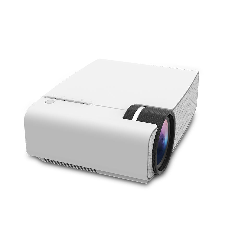 Hexagon Texture Compact WiFi Mini LED Projector 1080P Supported for Home Camping & Classroom Use