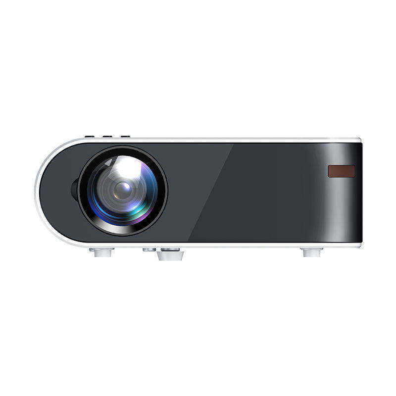Lightweight Portable HD LED Projector with Built-in Hi-Fi Stereo Sound for Compact Home Theater Use