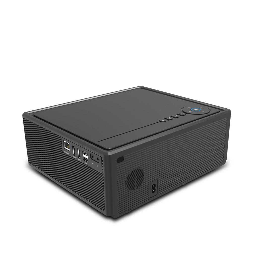 Matte Hard Shell Full HD Android Smart Projector Auto Focus & 4-Point Electronic Keystone Home Theater Projector
