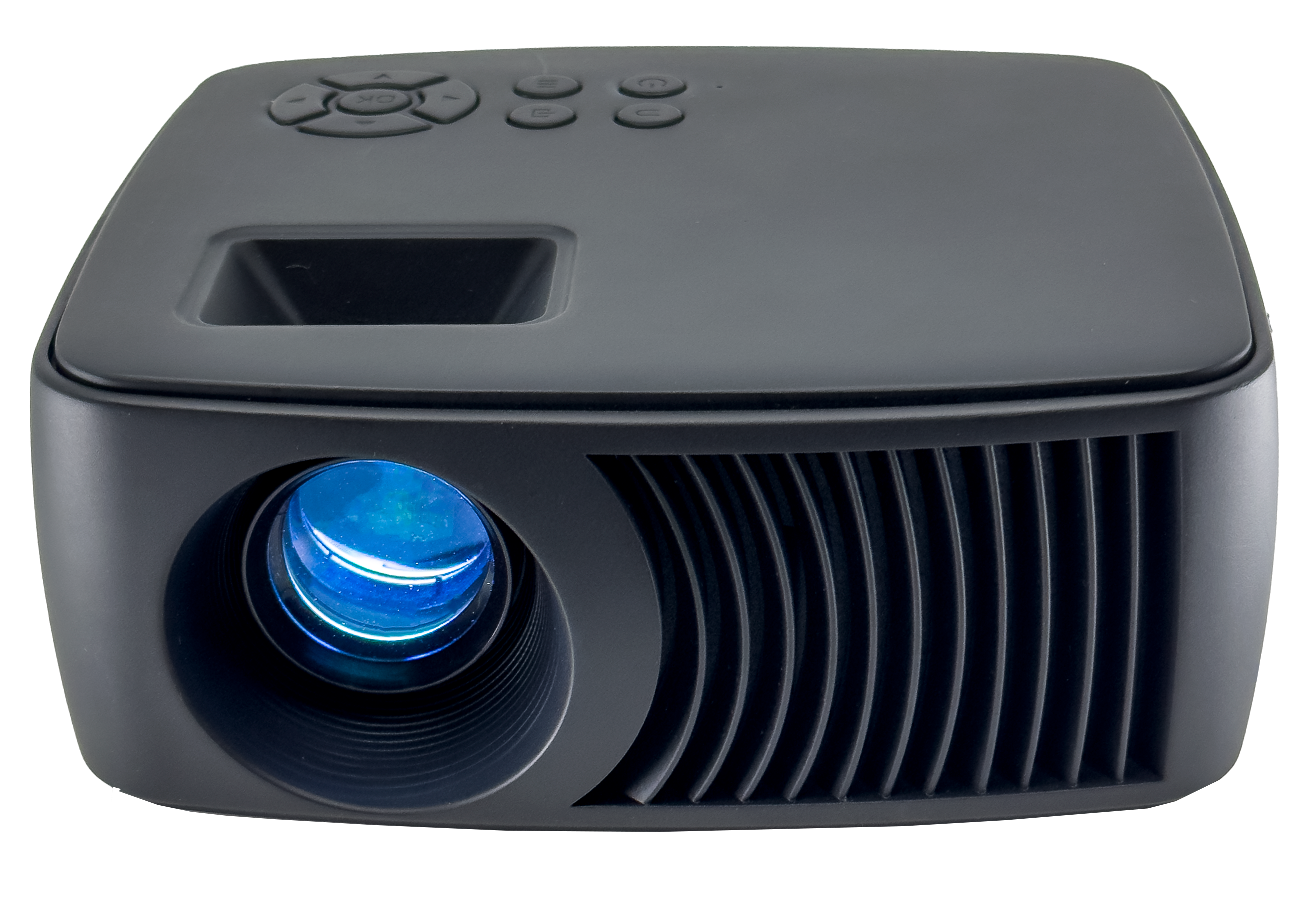 Compact Pocket-Sized 720P LCD LED Projector 90 ANSI Lumen Portable Home Cinema Projector with Built-in Speaker