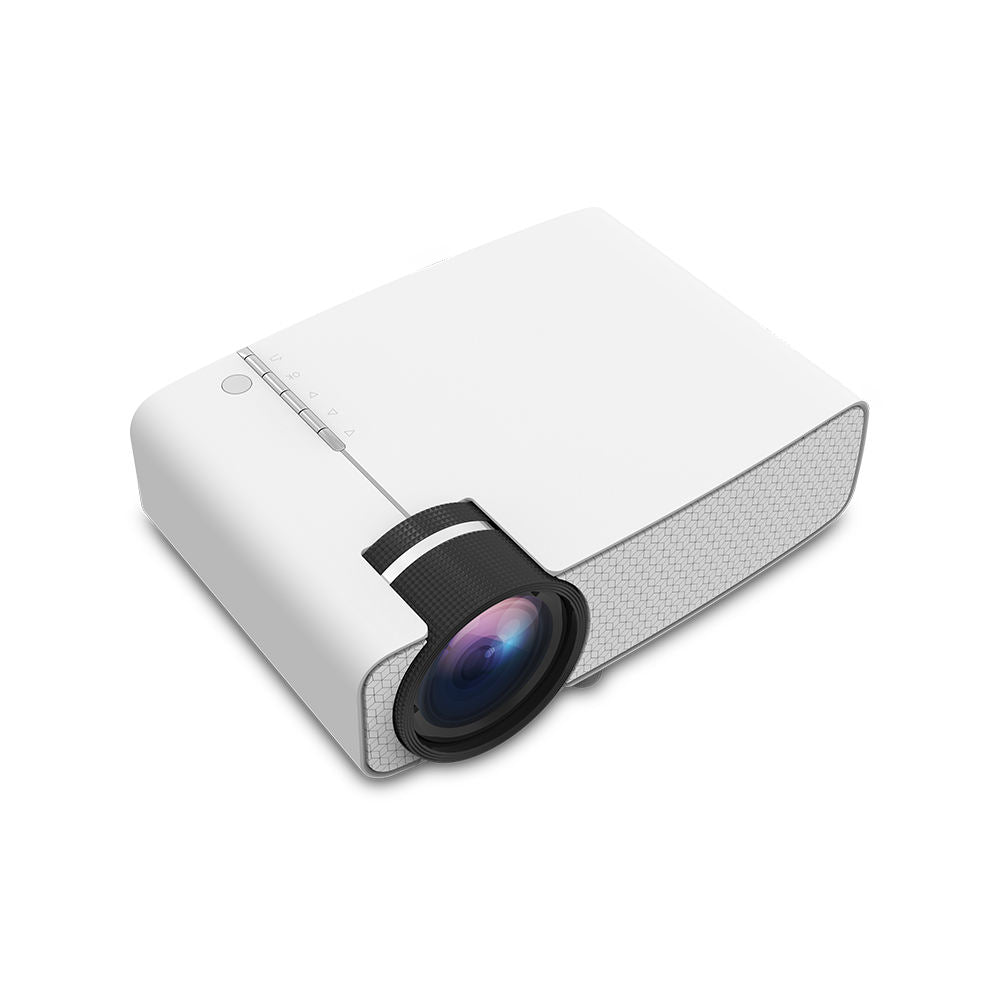 Hexagon Texture Compact WiFi Mini LED Projector 1080P Supported for Home Camping & Classroom Use
