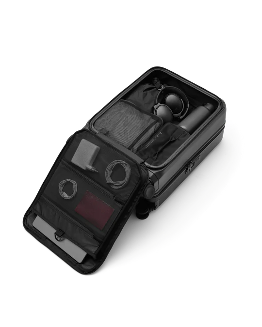 38L Front Open Lightweight Carry-On Luggage with Dual Dividers & Silent 360° Spinner Wheels